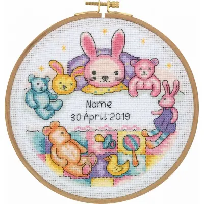 Tuva Cross Stitch Kit With Wooden Hoop CCS03